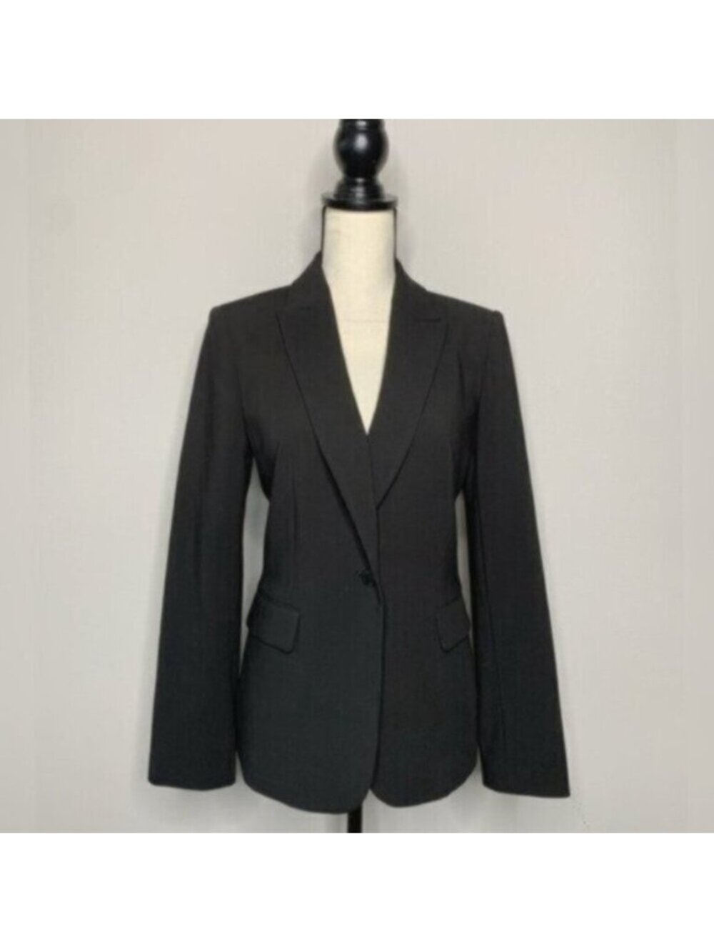 Calvin Klein Prestige Black Single Breasted One Button Blazer - Picture 6 of 17